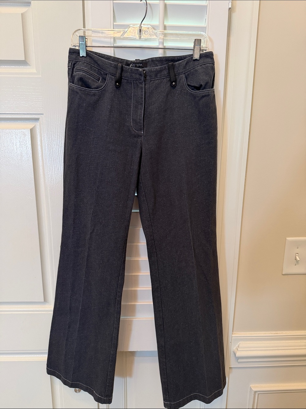 Etcetera Dark Gray Boot-Cut Pants